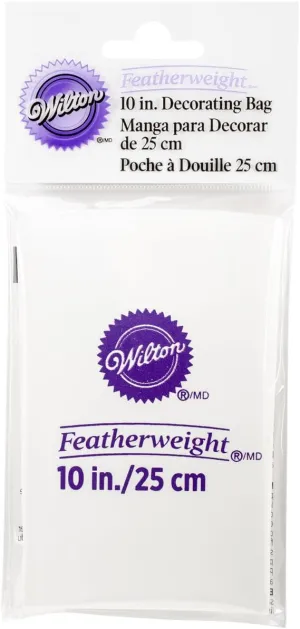 Wilton Featherweight Decorating Bag, 10-Inch (3-Pack) - Round Opening - Polyester Material