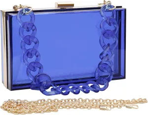 Women Acrylic Transparent Evening Bags Purses Clutch Vintage Banquet Handbag