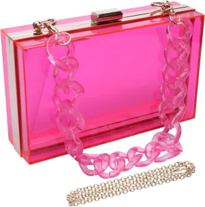 Women Acrylic Transparent Evening Bags Purses Clutch Vintage Banquet Handbag