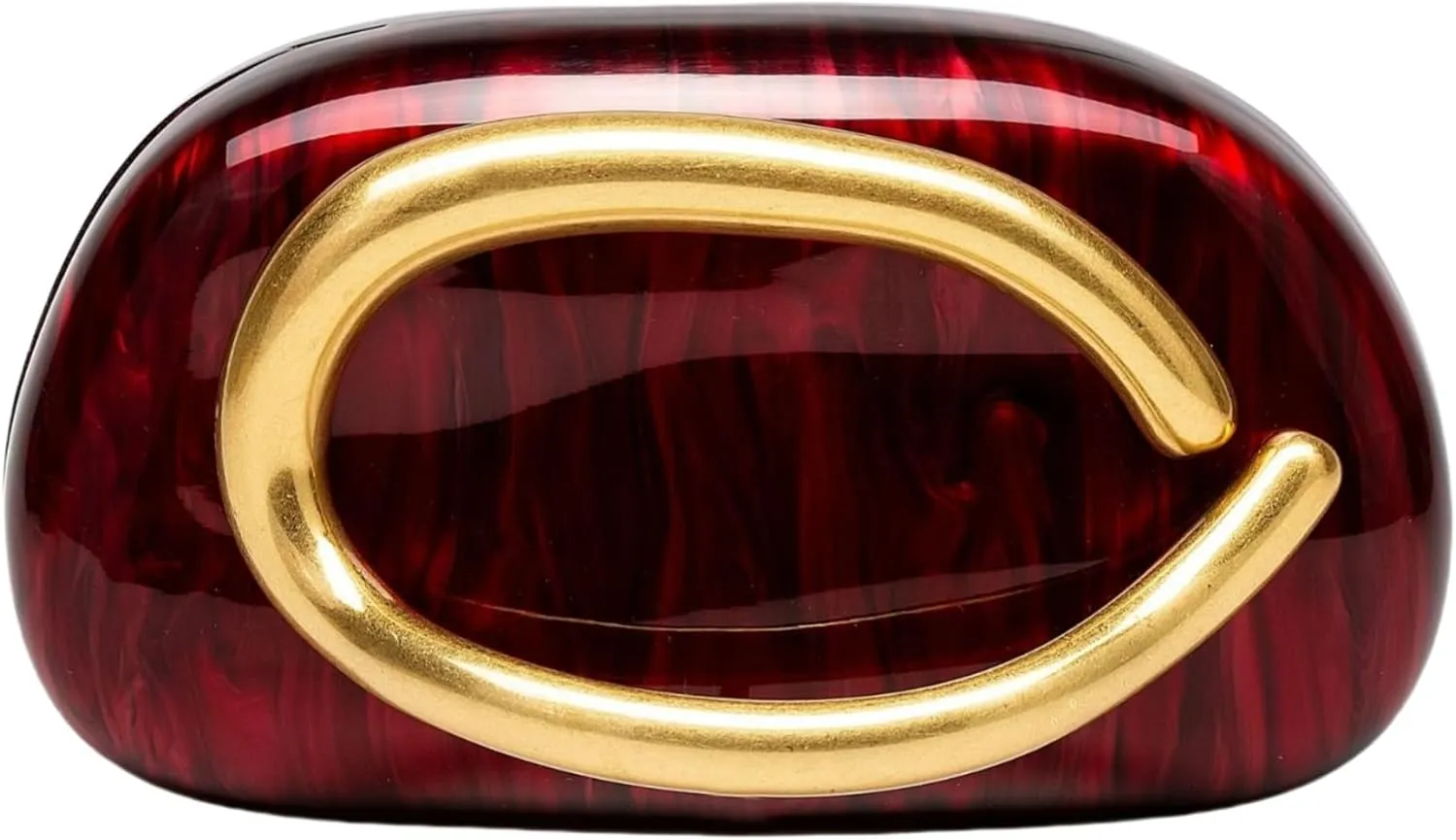 Women Evening Clutch Purse Metal Handle Acrylic Purse Unique Shoulder Bag Causal Handbags for Bride Party Wedding