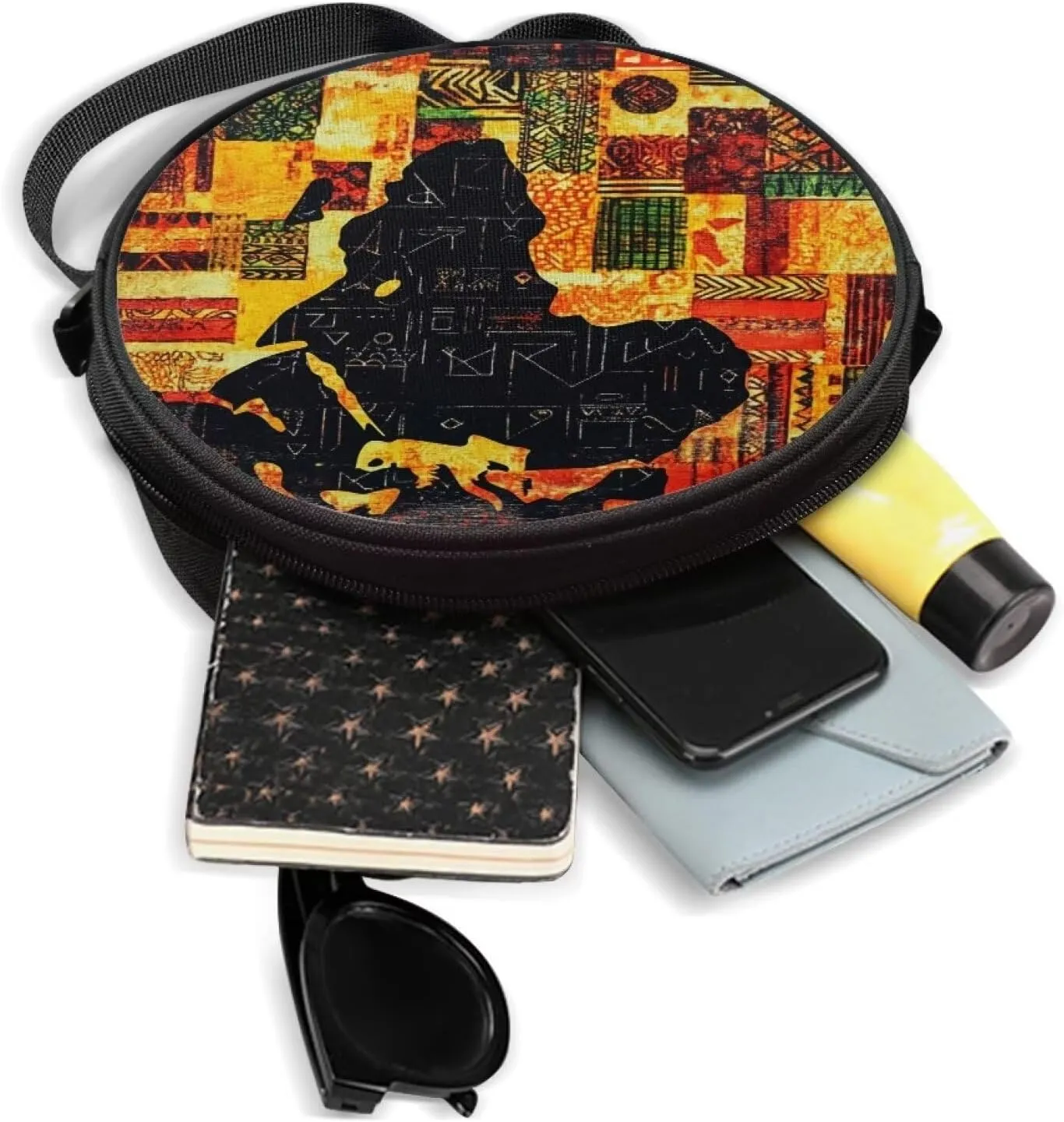 Women Novelty Round Clock Shape Zippered Clock Purses for Women Tote Handbag Shoulder Bag, Gift for Mom Girlfriend