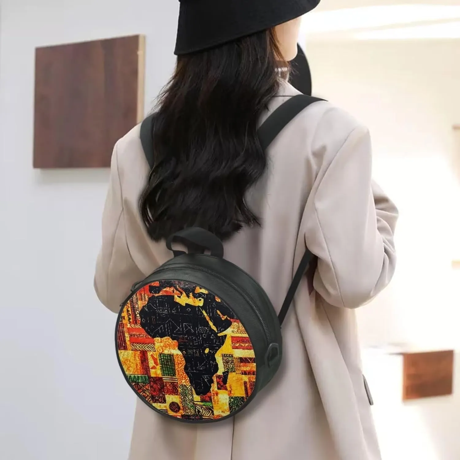Women Novelty Round Clock Shape Zippered Clock Purses for Women Tote Handbag Shoulder Bag, Gift for Mom Girlfriend