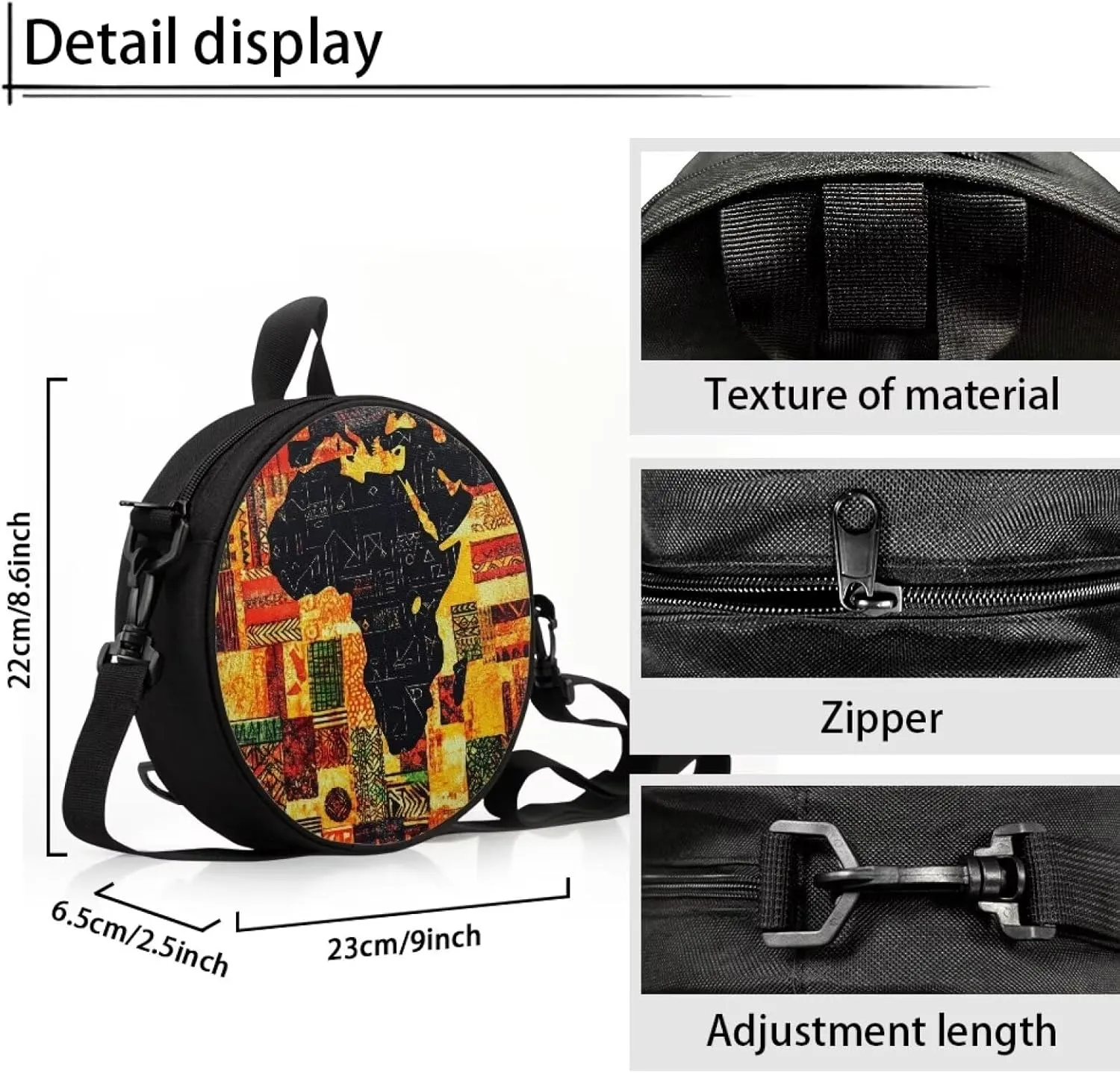 Women Novelty Round Clock Shape Zippered Clock Purses for Women Tote Handbag Shoulder Bag, Gift for Mom Girlfriend