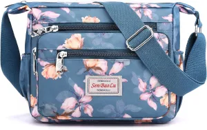 Women Shoulder Handbag Multiple Pockets Bag Ladies Crossbody Purse with Anti theft Pocket