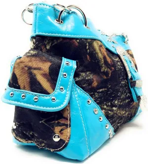 Women's Belt Buckle Purse Camou Handbag Purse in 5 colors