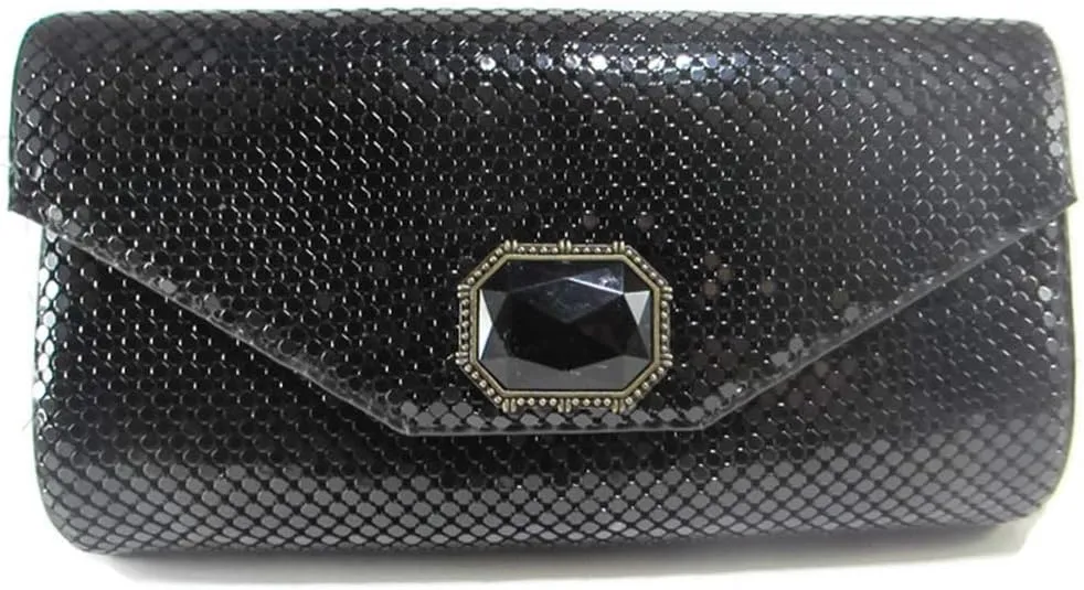 Womens clutch metal mesh evening purse bag for Cocktail Party Prom Wedding Banquet