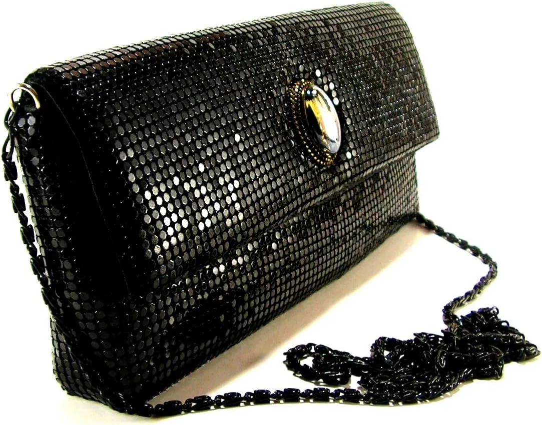 Womens clutch metal mesh evening purse for Cocktail Party Prom Wedding Banquet