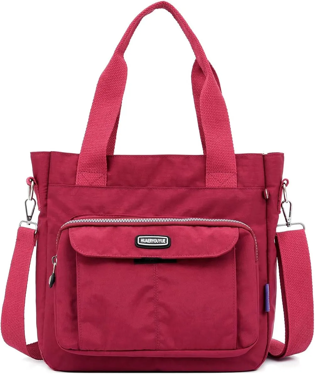 Women's Crossbody Tote Bag with Multiple Pockets, Adjustable Strap