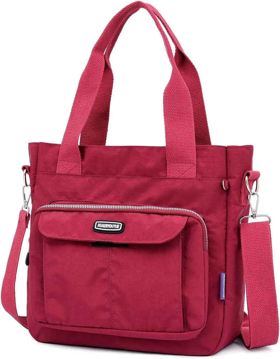 Women's Crossbody Tote Bag with Multiple Pockets, Adjustable Strap