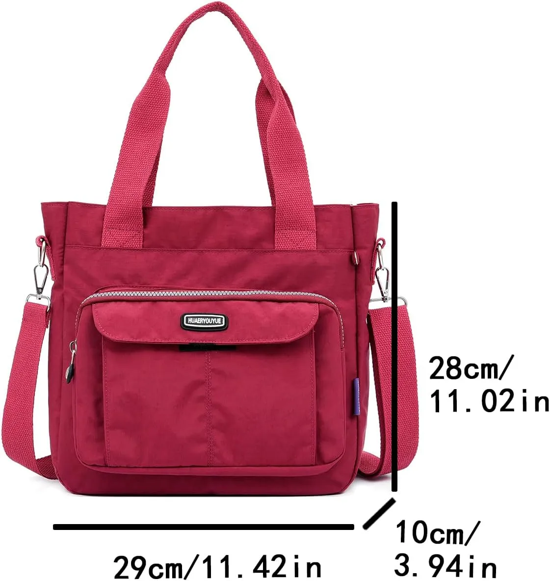 Women's Crossbody Tote Bag with Multiple Pockets, Adjustable Strap