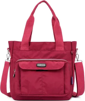 Women's Crossbody Tote Bag with Multiple Pockets, Adjustable Strap