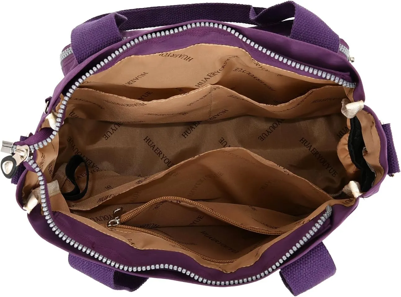 Women's Crossbody Tote Bag with Multiple Pockets, Adjustable Strap