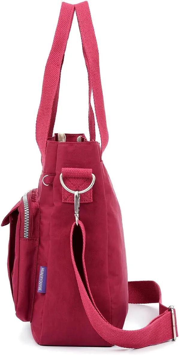 Women's Crossbody Tote Bag with Multiple Pockets, Adjustable Strap
