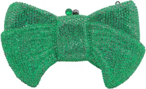 Women's Evening Handbags Luxury Purses and Handbags Rhinestone Wedding Clutch Purses for Women Diamond Purse Bow Dark Green