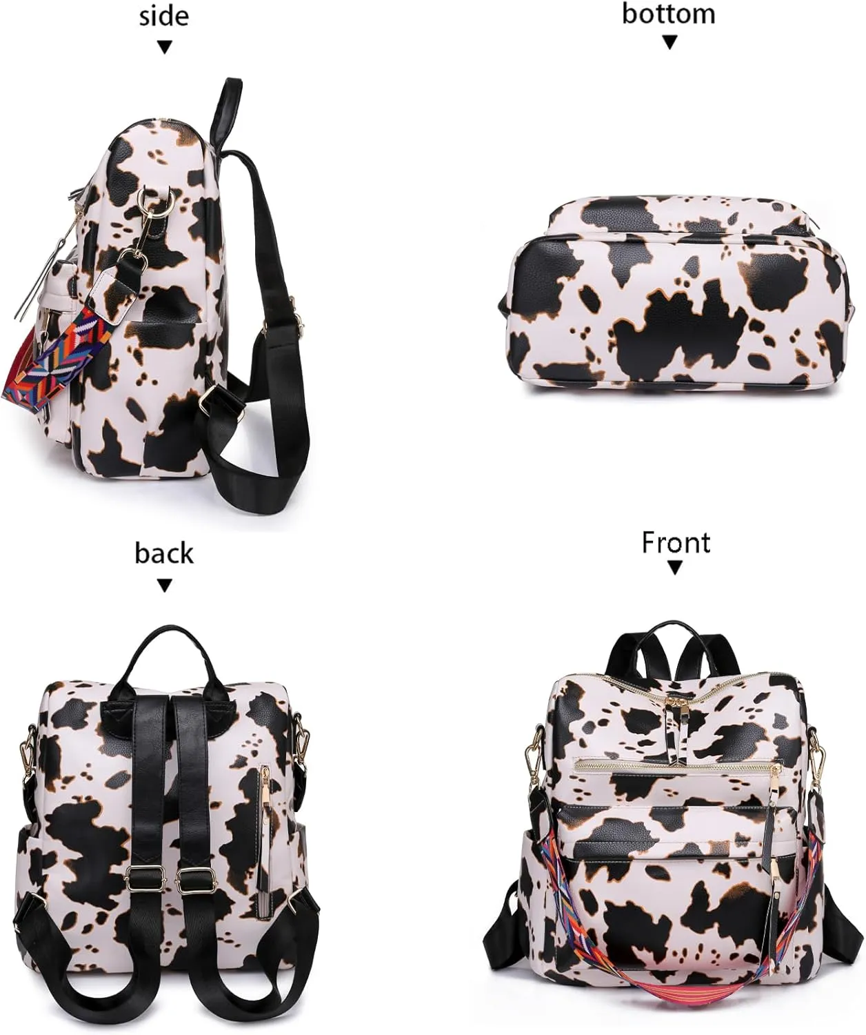 Women's Fashion Backpack Purse for Women Leather Multipurpose Design Ladies Shoulder Bag Travel bag Satchel Handbags