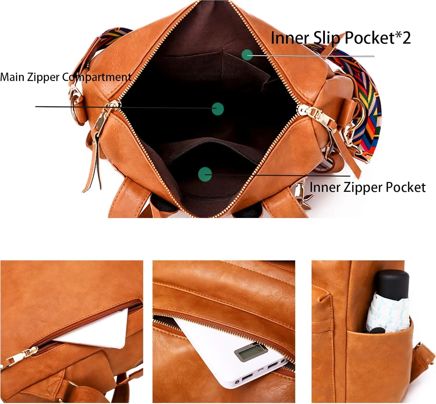 Women's Fashion Backpack Purse for Women Leather Multipurpose Design Ladies Shoulder Bag Travel bag Satchel Handbags