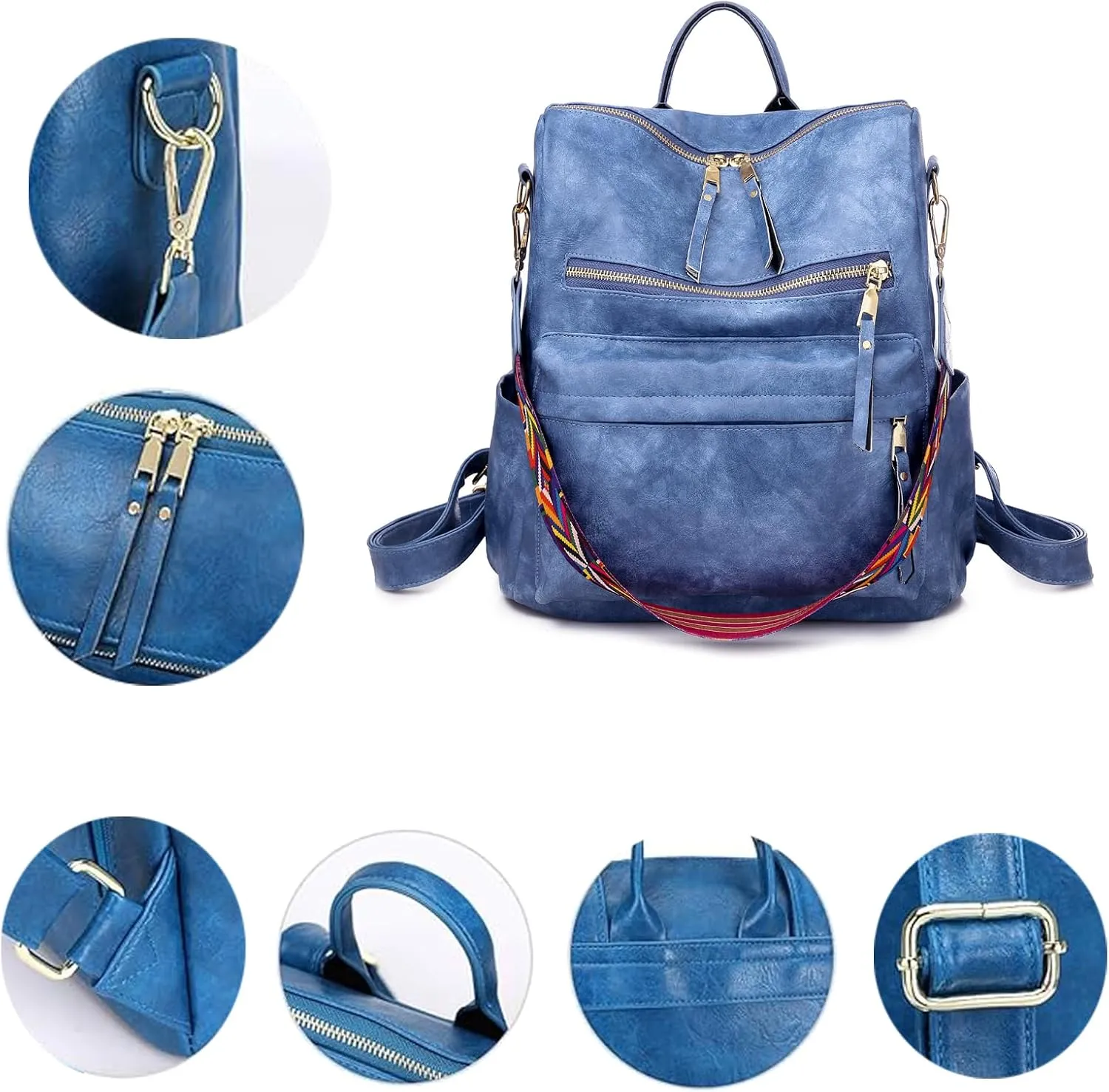 Women's Fashion Backpack Purse for Women Leather Multipurpose Design Ladies Shoulder Bag Travel bag Satchel Handbags