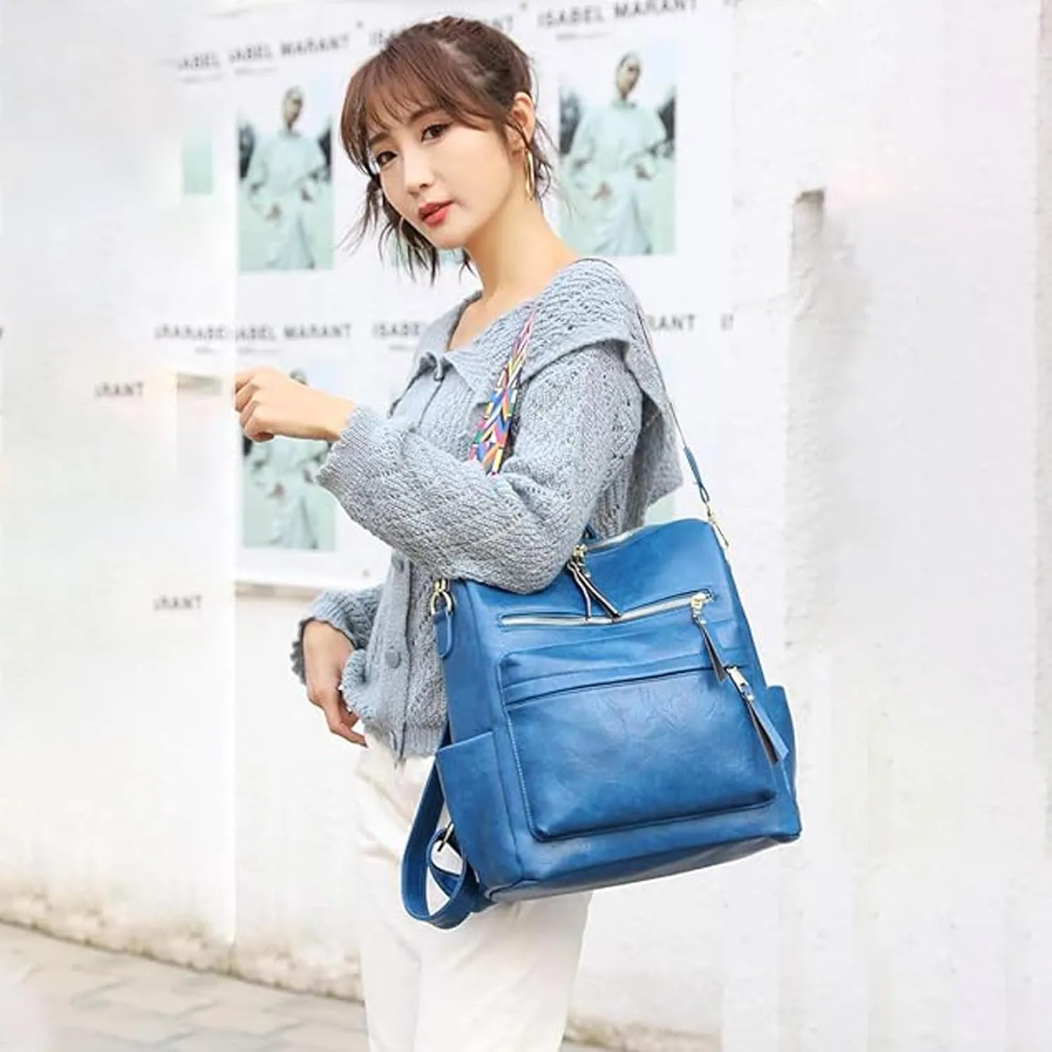 Women's Fashion Backpack Purse for Women Leather Multipurpose Design Ladies Shoulder Bag Travel bag Satchel Handbags