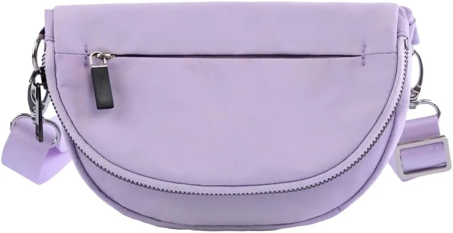 Women's Nylon Crossbody Shoulder Bag Casual Small Tote Folded Handbag Top Handle Purse