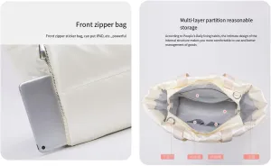 Women's Pearl Pure Handbags Bags And Commuters Large -Capacity Messing Bags Can Adjust Fitness Travel Bags