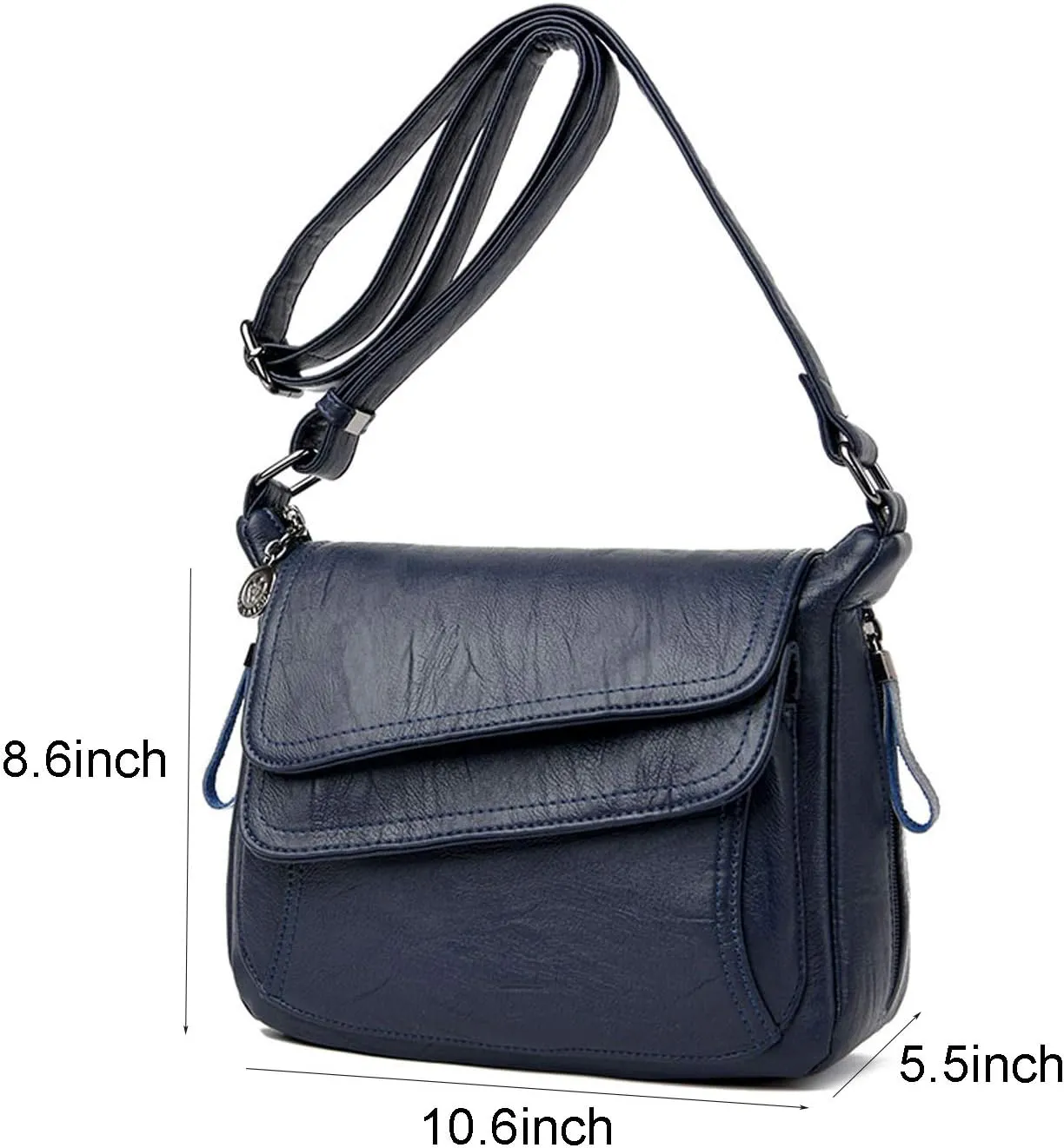 Women's PU Leather Crossbody & Shoulder Bags - Travel - Ready With Multiple Pockets