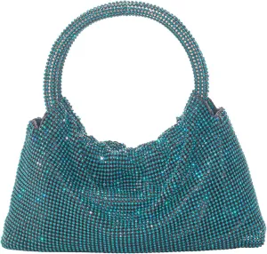 Women's Rhinestone Clutch Evening Bags Sparkly Glitter Handbag Crystal Top Handle Purses for Party Wedding
