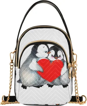 Women's Wave Cross Body Chest Bag, 52 inch Gold Chain Shoulder Handbag Purse
