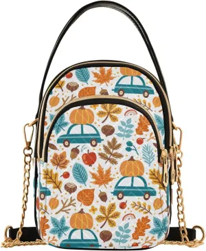 Women's Wave Cross Body Chest Bag, 52 inch Gold Chain Shoulder Handbag Purse