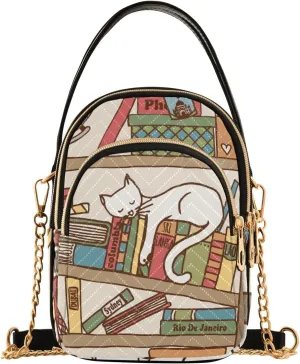 Women's Wave Cross Body Chest Bag, 52 inch Gold Chain Shoulder Handbag Purse
