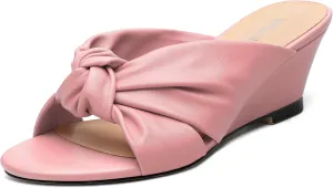 Women's Wedge Heel Sandals,Round Open Toe Slope Sandals for women,Casual Party,Dating,Vacation,Summer Must Have Sandals