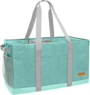 WONDAY Standing Extra Large Reusable Grocery Bag Carrier with Handle, Thirty One Utility Tote Foldable for Shopping and Beach