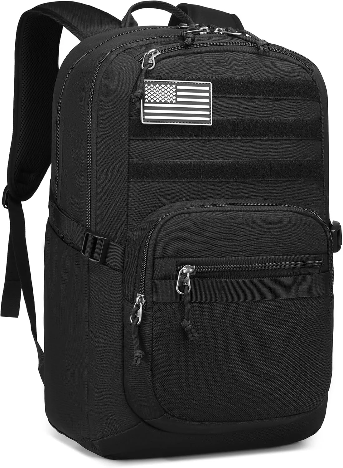 Wotony Military Tactical Backpack for Men Army 3 Days Assault Pack Bag with Molle System for Outdoor Adventures (Black, 40L)