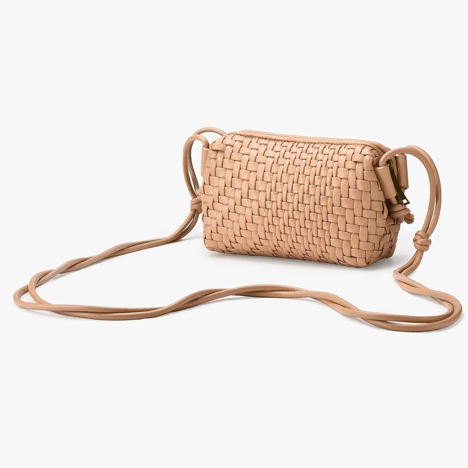 Woven Crossbody Bag for Women Small Woven Purse Vegan Leather Handbag Braided Purse Small Crossbody Bag