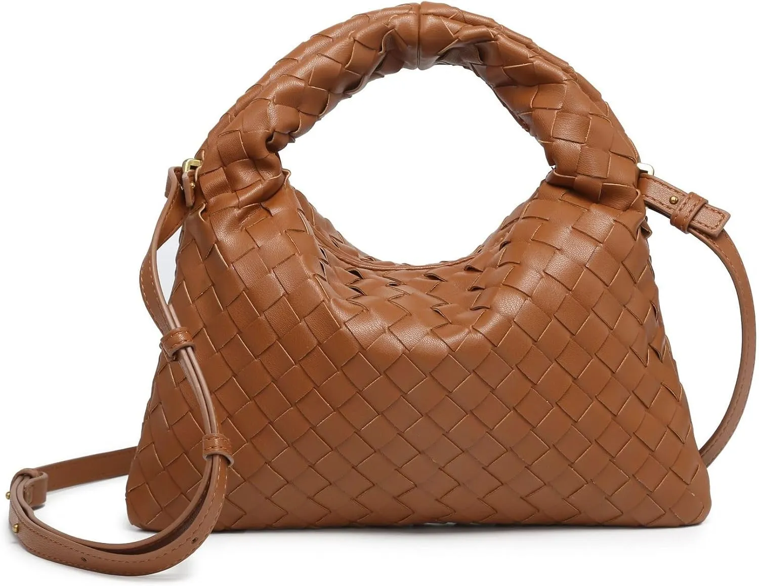 Woven Handbag Woven Crossbody Bag for Women - Women's Top-handle Handbags - Fashion Vegan Leather Purse Small Braided Bag