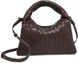 Woven Handbag Woven Crossbody Bag for Women - Women's Top-handle Handbags - Fashion Vegan Leather Purse Small Braided Bag