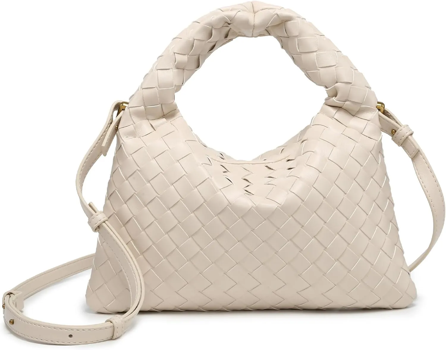 Woven Handbag Woven Crossbody Bag for Women - Women's Top-handle Handbags - Fashion Vegan Leather Purse Small Braided Bag