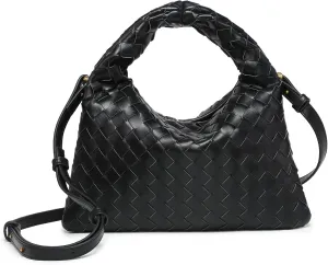 Woven Handbag Woven Crossbody Bag for Women - Women's Top-handle Handbags - Fashion Vegan Leather Purse Small Braided Bag