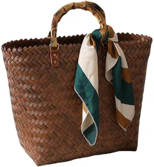 Woven Tote Bag for Women Large Woven Purse women's Top-Handle Handbags Braided Purse Ladies Handbags