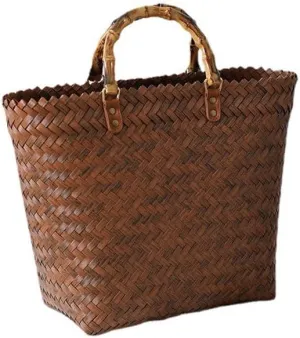 Woven Tote Bag for Women Large Woven Purse women's Top-Handle Handbags Braided Purse Ladies Handbags