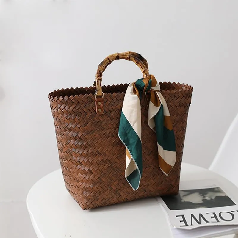 Woven Tote Bag for Women Large Woven Purse women's Top-Handle Handbags Braided Purse Ladies Handbags