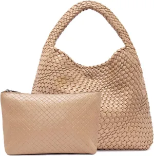 Woven Tote Bag for Women Woven Purse Large Woven Tote Braided Purse Weave Purse with Top Handle