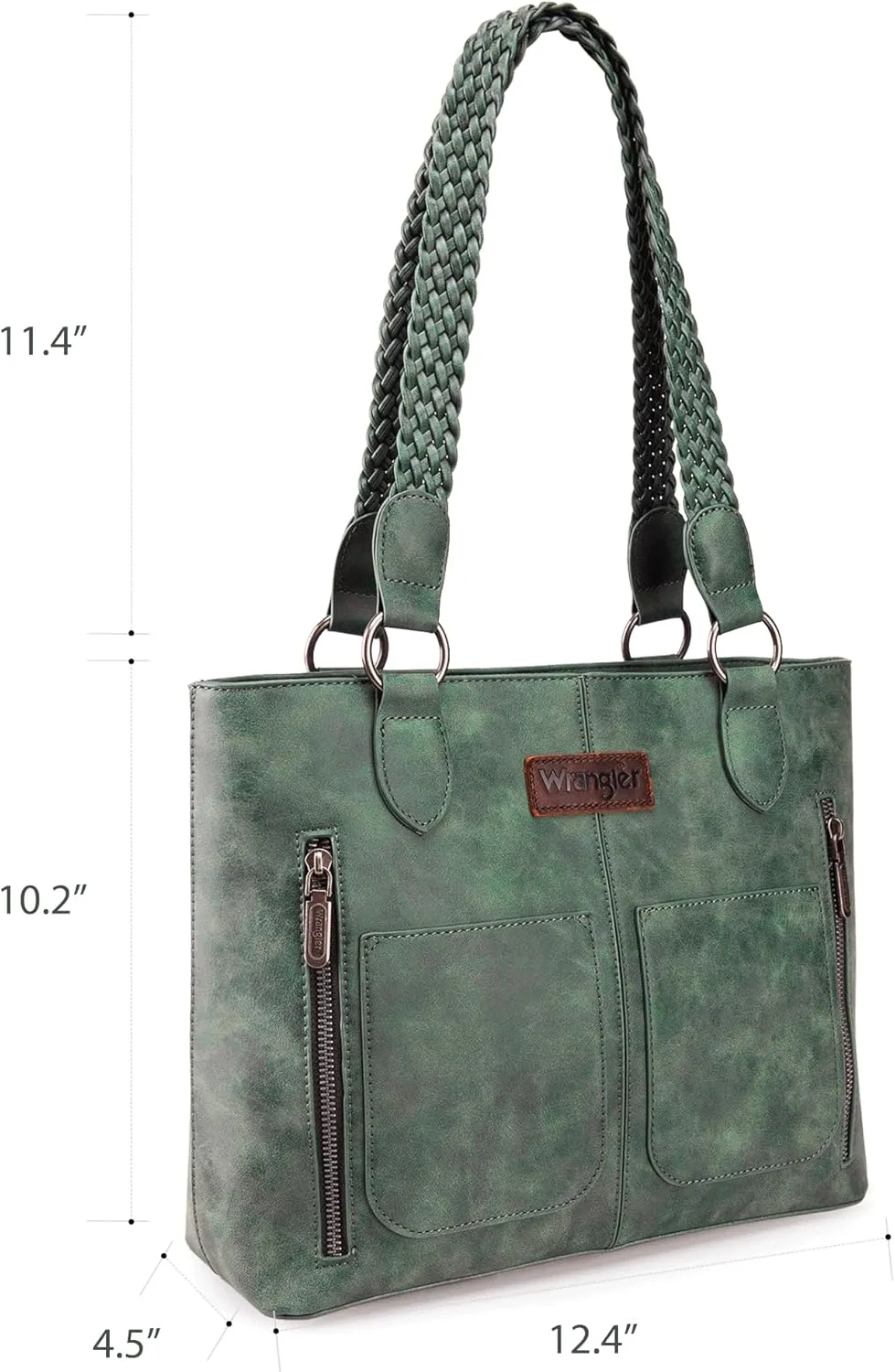 Wrangler Distressed Tote Bag for Women Western Purse Multi Pockets Handbags and Shoulder Bag