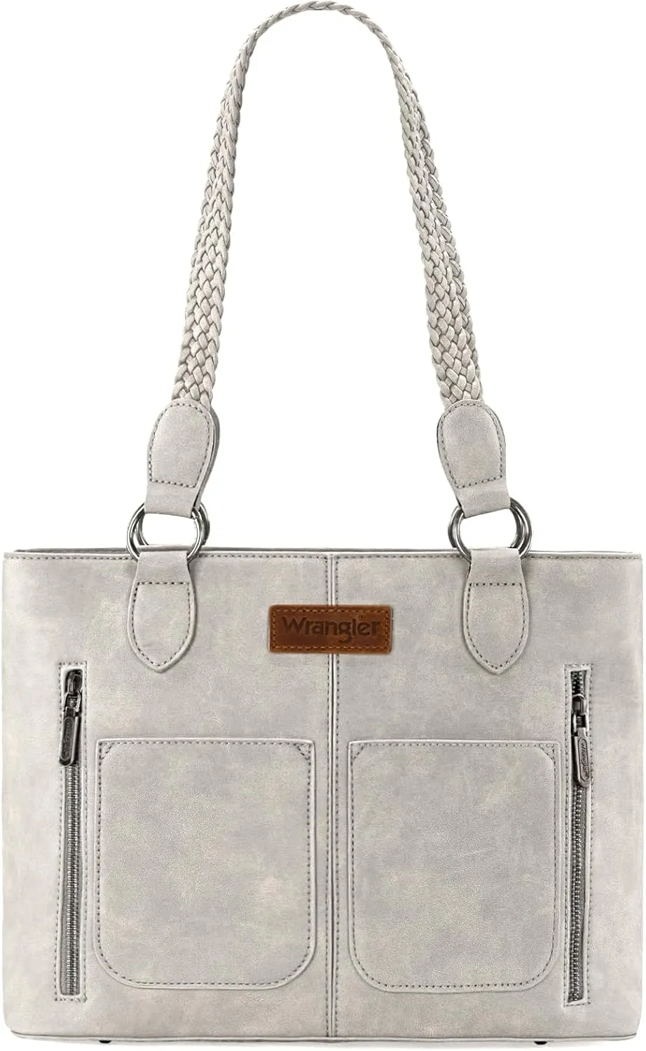 Wrangler Distressed Tote Bag for Women Western Purse Multi Pockets Handbags and Shoulder Bag