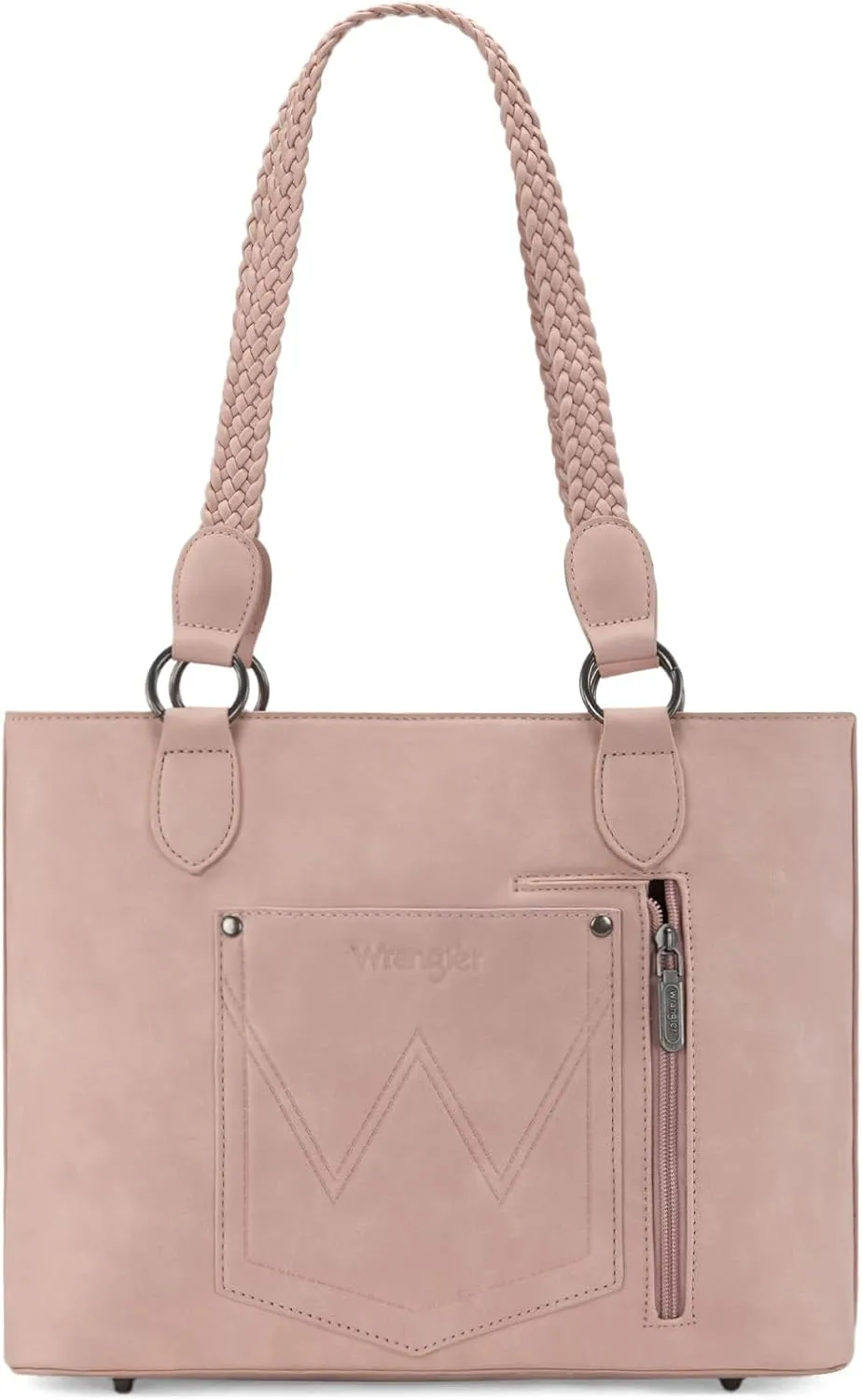 Wrangler Distressed Tote Bag for Women Western Purse Multi Pockets Handbags and Shoulder Bag