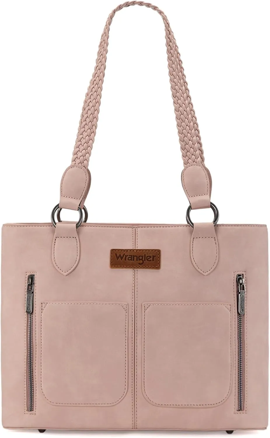 Wrangler Distressed Tote Bag for Women Western Purse Multi Pockets Handbags and Shoulder Bag