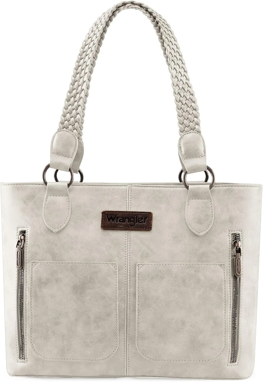 Wrangler Distressed Tote Bag for Women Western Purse Multi Pockets Handbags and Shoulder Bag