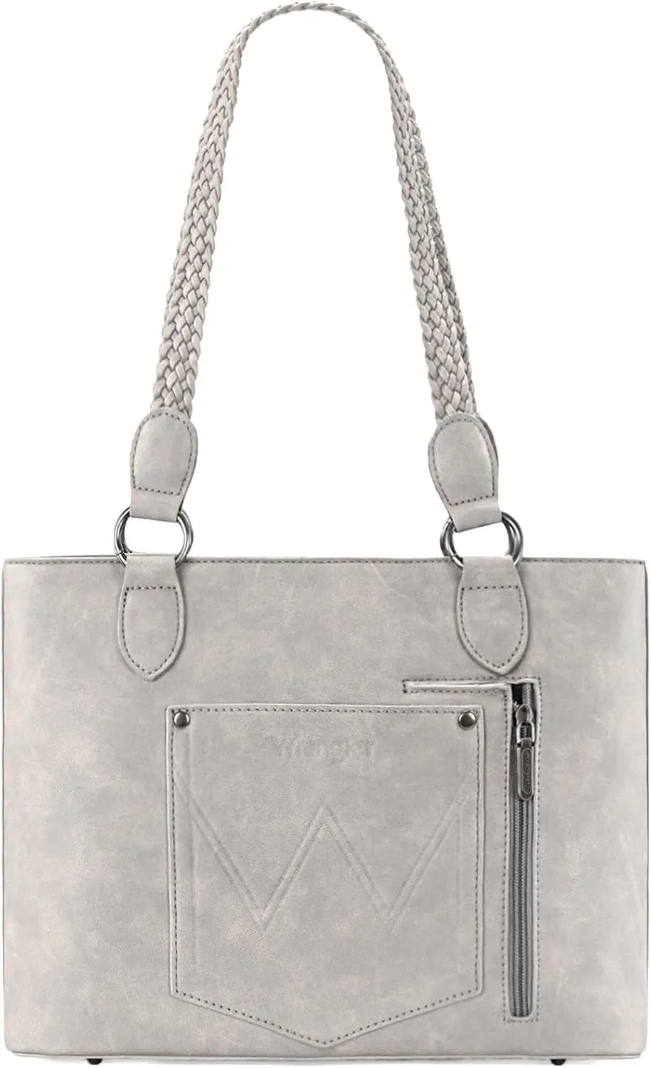 Wrangler Distressed Tote Bag for Women Western Purse Multi Pockets Handbags and Shoulder Bag