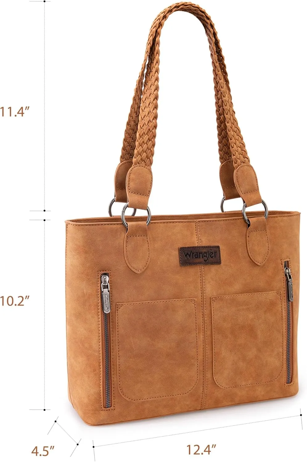 Wrangler Distressed Tote Bag for Women Western Purse Multi Pockets Handbags and Shoulder Bag