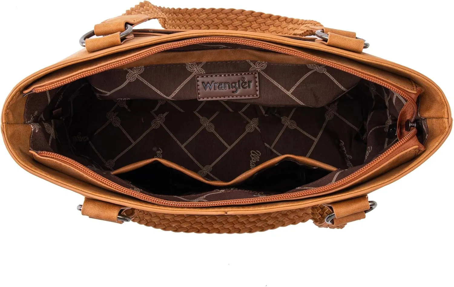 Wrangler Distressed Tote Bag for Women Western Purse Multi Pockets Handbags and Shoulder Bag