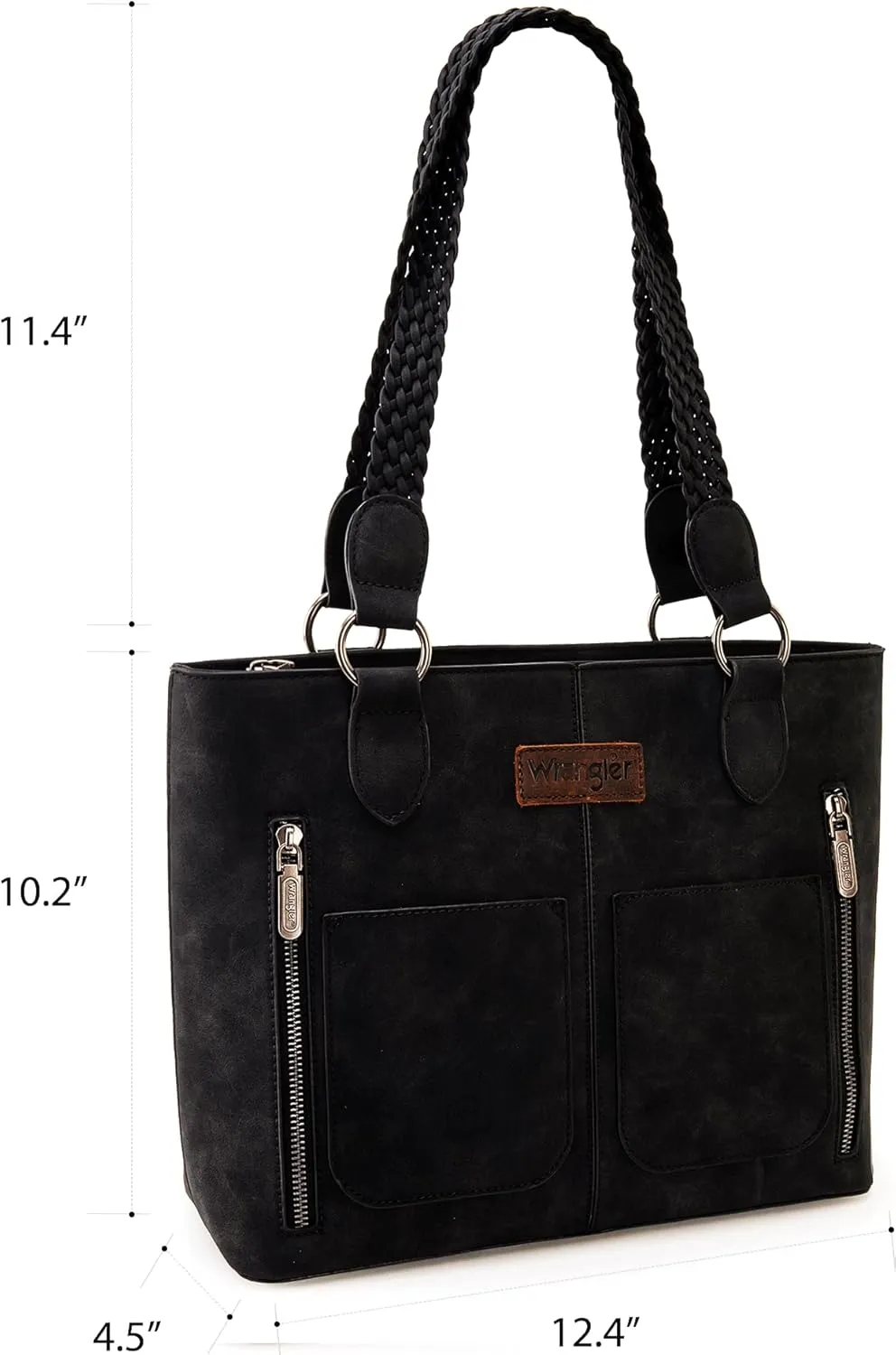 Wrangler Distressed Tote Bag for Women Western Purse Multi Pockets Handbags and Shoulder Bag